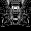 Church Interior Vector 01