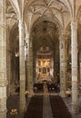 Church interiors of the Jeronimos Monastery