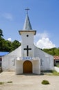 Church at island Samosir, Indonesia. Royalty Free Stock Photo