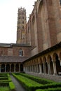 Bell tower and cloister at the Church of the Jacobins, dating from the 13th and 14th century respectively, Toulouse