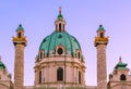 Church Karlskirche in Vienna Austria Royalty Free Stock Photo