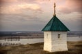 Church in Konstantinovo of Russia. The chapel at the birthplace of poet Sergei Yesenin.