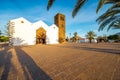 Church in La Oliva village on Fuerteventura island Royalty Free Stock Photo