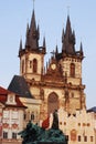 Church of Lady before Tyn, Prague Royalty Free Stock Photo