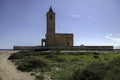 Church Las Salinas, Iglesia de la Almadraba, for the salt collectors of Almadraba de Monteleva around 1900