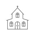 Church line icon