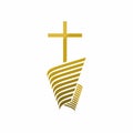 Church logo. Christian symbols. The cross of Jesus. Royalty Free Stock Photo