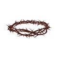 Church logo. Christian symbols. Crown of thorns.