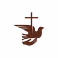 Church logo. Christian symbols. God has given us the Holy Spirit