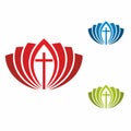 Church logo. Christian symbols. The greatness and the glory of Jesus Christ