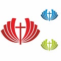 Church logo. Christian symbols. The greatness and the glory of Jesus Christ