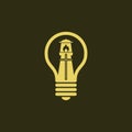 Church logo. Christian symbols. The lamp, the lighthouse and the cross of Jesus Christ. Royalty Free Stock Photo