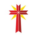 Church logo. Cross of Jesus Christ Royalty Free Stock Photo