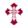 Church logo. The cross of Jesus Christ is a symbol of death and victory over sin.