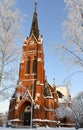 Church in Lulea city, north of Sweden Royalty Free Stock Photo