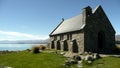 Church made of stone by the lake