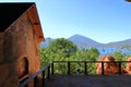 Church at maligrad island (albania) at lake prespa Royalty Free Stock Photo