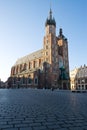 Church Mariacki in Krakow, Poland Royalty Free Stock Photo