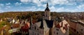 Church Martin Meerane in Germany aerial view