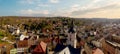 Church Martin Meerane in Germany aerial view