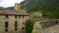 The church and medieval houses of Beget Royalty Free Stock Photo