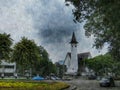 Church in Menteng digital art Royalty Free Stock Photo