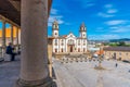 The Church of Mercy or Igreja da MisericÃÂ³rdia viewed from the cathedral of viseu, Portugal