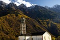 church of mesocco switzerland Royalty Free Stock Photo