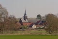 Church of Mesvin in the Wallonian countryside