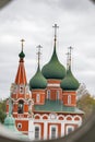 The church of Michael the Archangel closeup of a sunny day in july. Yaroslavl, Golden ring of Russia Royalty Free Stock Photo