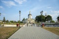 Church of Michael the Archangel and Mikhailovskaya embankment. City of Kolomna,