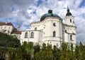 Church and monastery , village Krtiny, Czech republic, Europe