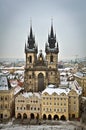 The Church of Mother of God in front of Tyn in Prague, Czech Republic