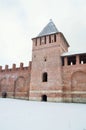 Church of the Mother of God Hodegetria Gate and the fortress wall