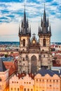 The Church of Mother of God before Tyn in Prague, Czech Republic Royalty Free Stock Photo