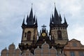 The Church of Mother of God before Tyn in Prague, capital of the Czech Republic Royalty Free Stock Photo