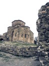 Church of Mtskheta Jvari monastery in Georgia Royalty Free Stock Photo