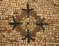 The Church of the Multiplication of the Loaves and Fish, Part of the Byzantine mosaic floor, Tabgha