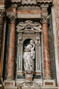 Church in Naples, frescoes and stucco work inside.