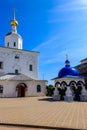 Church of Nativity of the Holy Virgin in Bogolyubovo convent in Vladimir oblast, Russia Royalty Free Stock Photo