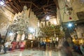 Church of the Nativity interior, Bethlehem, Israel Royalty Free Stock Photo