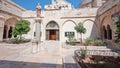 The Church of the Nativity of Jesus Christ timelapse hyperlapse. Palestin. The city of Bethlehem. Royalty Free Stock Photo