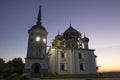 Church of the Nativity of John the Baptist 1695 on early August morning. Staraya Ladoga Royalty Free Stock Photo