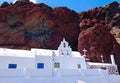 Church near red beach