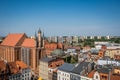 Church of the NMP surrounded by buildings in Torun