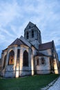 Church in Auvers-sur-Oise, France. The church was painted by Vincent van Gogh Royalty Free Stock Photo