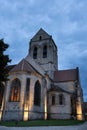 Church in Auvers-sur-Oise, France. The church was painted by Vincent van Gogh Royalty Free Stock Photo