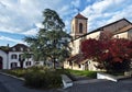 Church of Notre-Dame-de-l-Assomption in La Bastide-Clairence Royalty Free Stock Photo