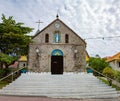 Church Notre Dame de l`Assomption, Le Bourg, Terre-de-Haut, Iles des Saintes, Les Saintes, Guadeloupe, Caribbean Royalty Free Stock Photo