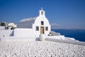 Church in Oia town on Santorini, Greece Royalty Free Stock Photo